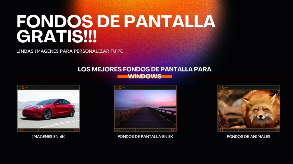 Imagen de una colección de imágenes gratuitas para fondos de pantalla y bloqueo de pantalla de Windows