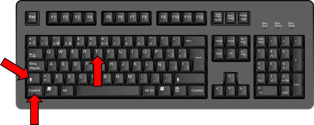 Recupera fácilmente pestañas cerradas en Google Chrome con Control + Shift + T. Recuerda, cuando necesites recuperar una pestaña cerrada, simplemente presiona Control + Shift + T y observa cómo mágicamente vuelven a aparecer. ¡Es como tener un botón de "deshacer" para tus pestañas cerradas!