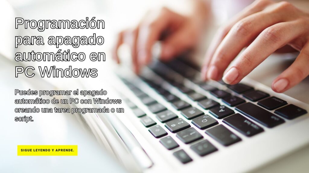 Configurar apagado automático en Windows