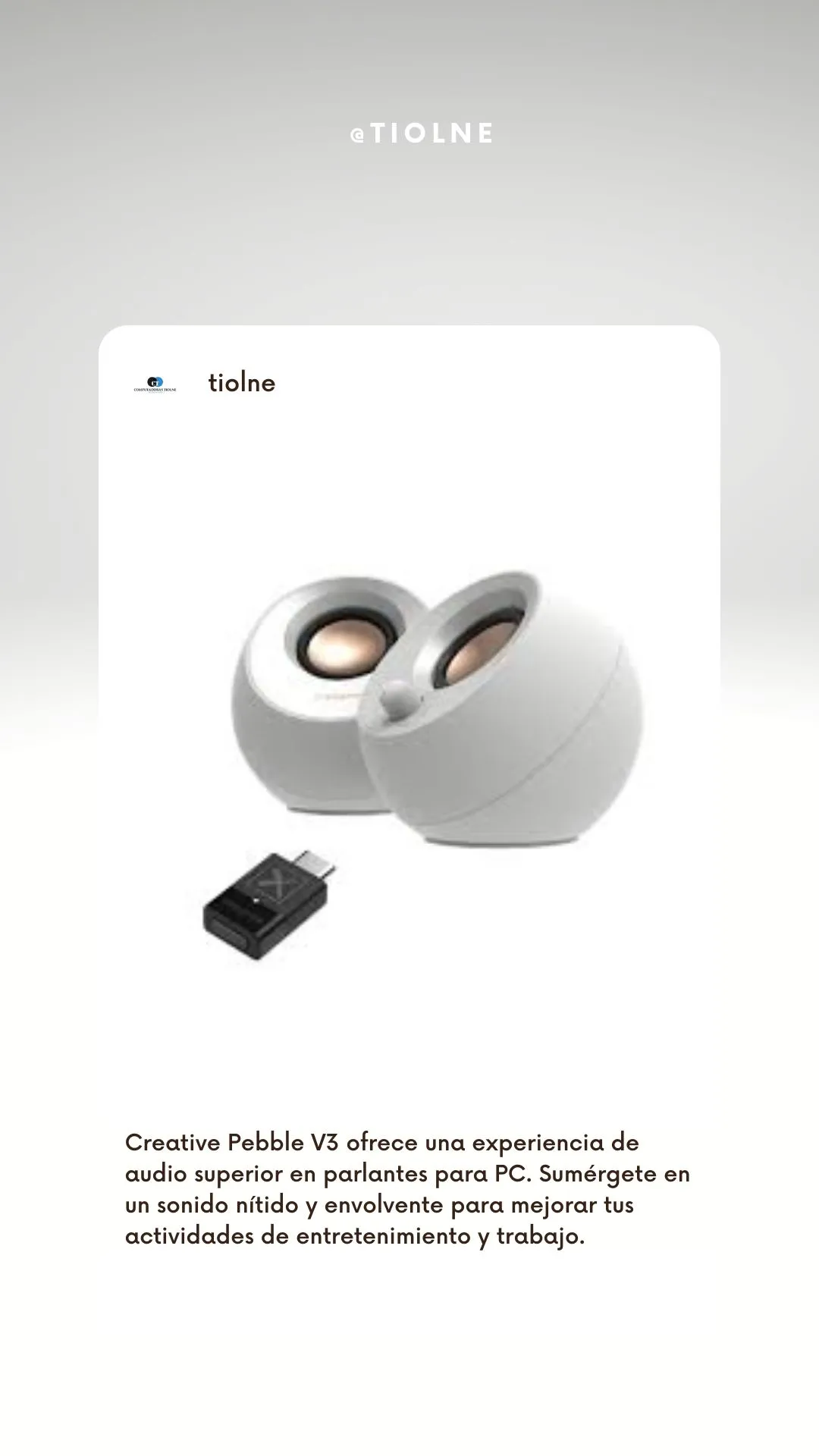 Características Creative Pebble V3