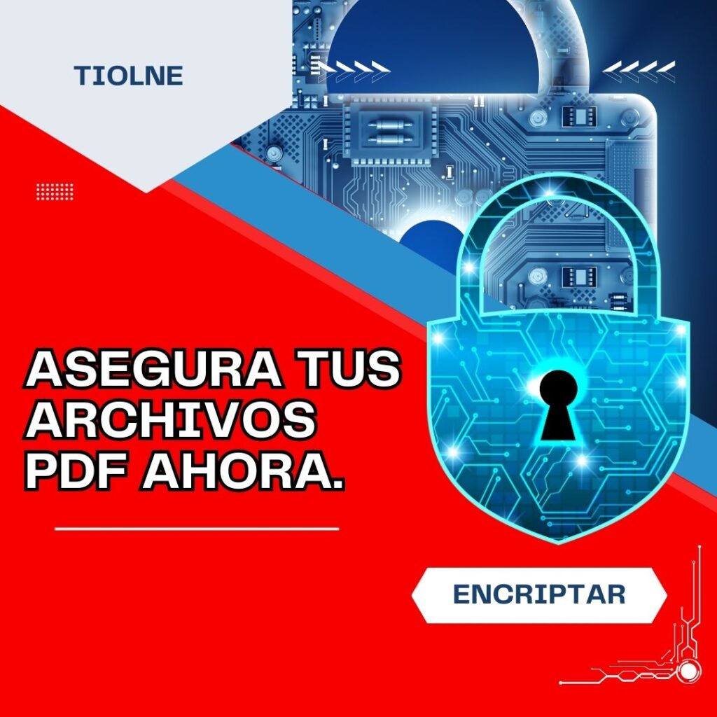 A mano izquierda, una mano inserta una llave en una cerradura de un documento PDF abierto en una pantalla de computadora.
