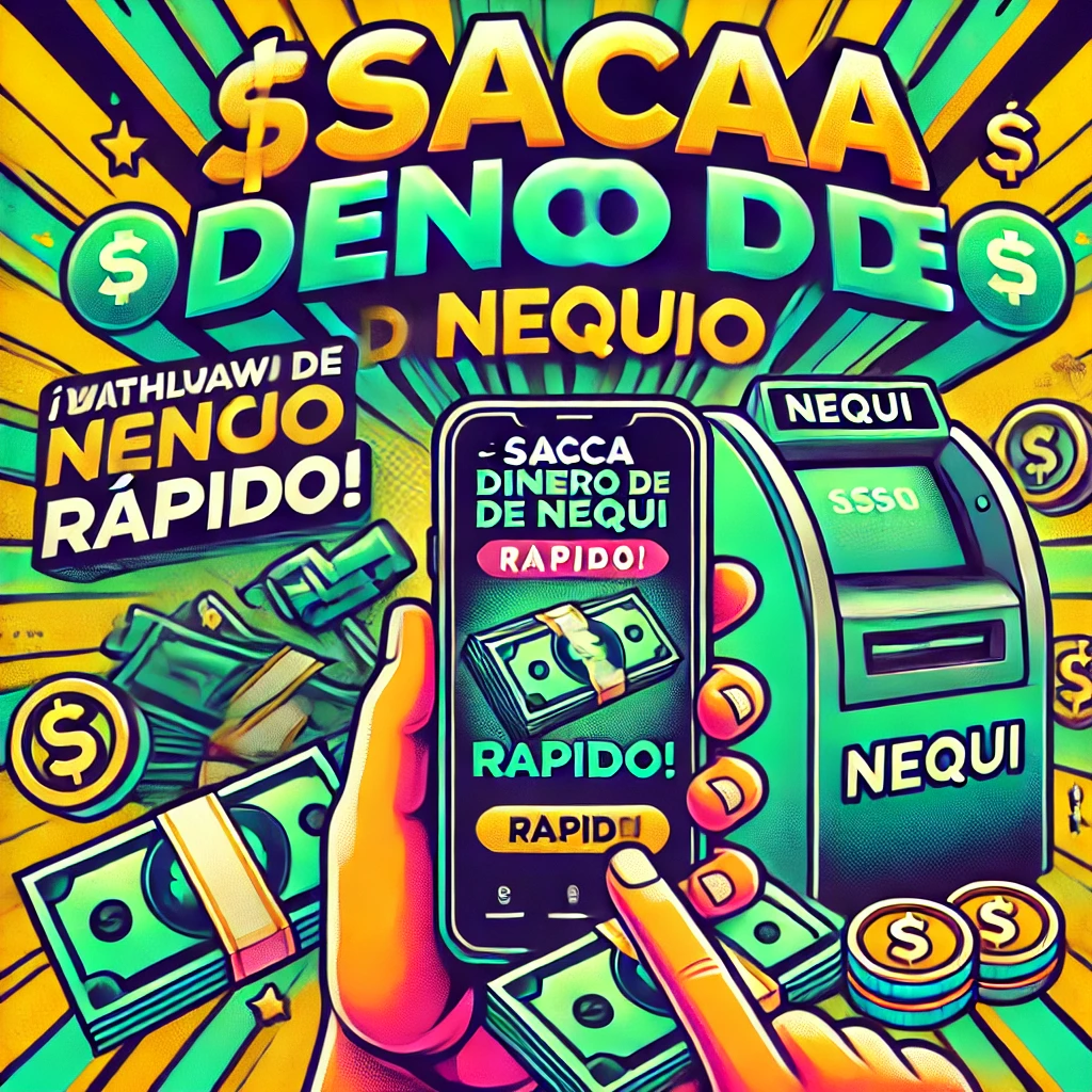 Guía visual sobre cómo retirar efectivo de Nequi en cajeros automáticos y puntos corresponsales. Incluye pasos claros y simples para realizar la transacción de manera rápida y segura.