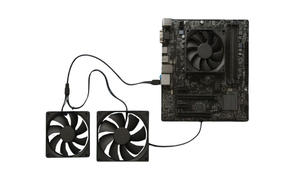 Cómo conectar varios ventiladores del gabinete a la placa base con un splitter