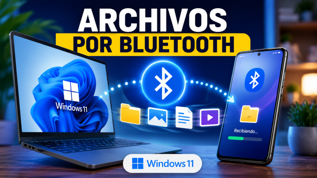 Cómo pasar archivos por Bluetooth en Windows 11 entre un PC y un celular