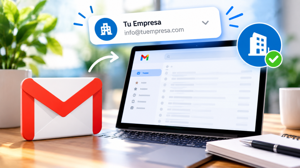 Personalizar el nombre que aparece al enviar correos de Gmail para destacar una marca